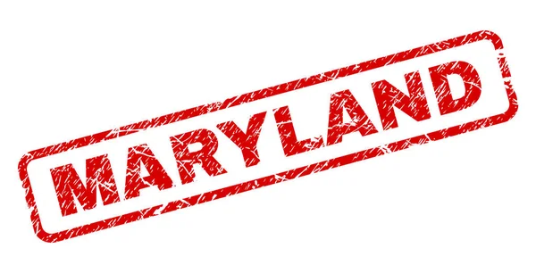 Grunge Maryland zaokrąglony prostokąt stempel — Wektor stockowy
