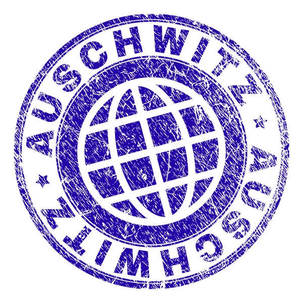 Sello de sello AUSCHWITZ con textura grunge — Archivo Imágenes Vectoriales