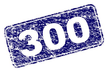 Yuvarlatılmış dikdörtgen damga çizilmiş 300 çerçeveli