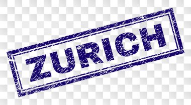 Çizik Zürih dikdörtgen damgası