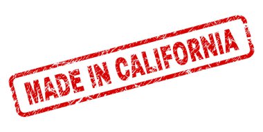 California yuvarlatılmış dikdörtgen damgalamak içinde yapılan grunge