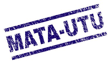 Çizik dokulu Mata-Utu damga mühür