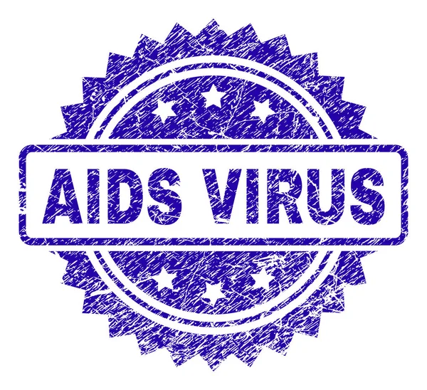 Grunge Aids Virus stempel-zegel — Stockvector