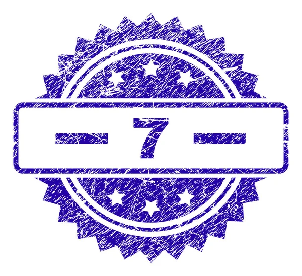 Grunge 7 sigillo timbro — Vettoriale Stock