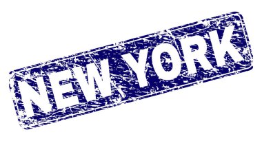 Yuvarlatılmış dikdörtgen damga çizilmiş New York çerçeveli