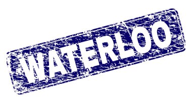 Yuvarlatılmış dikdörtgen damga çizilmiş Waterloo çerçeveli