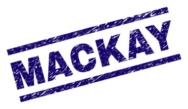 Dokulu Mackay damga mühür çizik