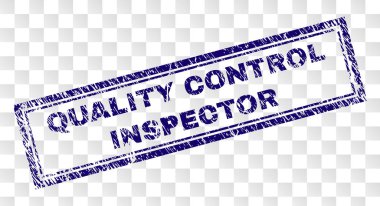 Grunge kalite kontrol Müfettiş dikdörtgen damgası