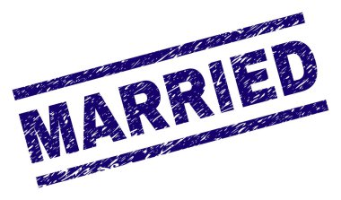 Grunge evli damga mühür dokulu