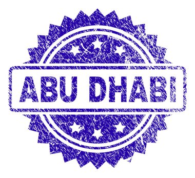 Grunge Abu Dabi damga mühür