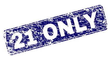 Çizik 21 sadece yuvarlatılmış dikdörtgen damga çerçeveli