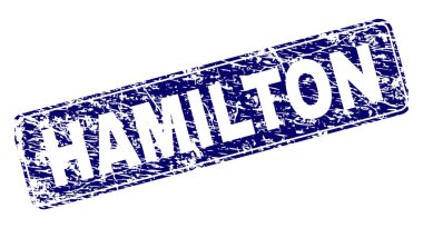 Yuvarlatılmış dikdörtgen damga çizilmiş Hamilton çerçeveli