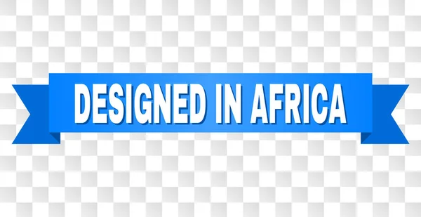 Fita azul com design em ÁFRICA Título — Vetor de Stock