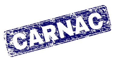 Yuvarlatılmış dikdörtgen damga çizilmiş Carnac çerçeveli