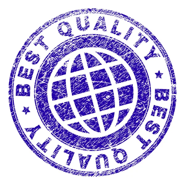 Melhor Qualidade Impressão Carimbo Com Estilo Grunge Vetor Azul Impressão —  Vetores de Stock