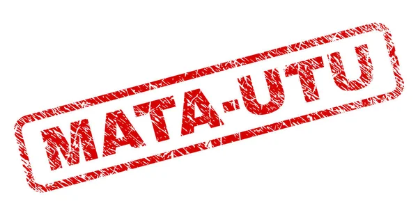 Çizik Mata-Utu yuvarlatılmış dikdörtgen damgası