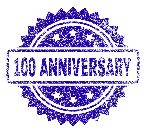 Grunge 100 ANNIVERSARY Stamp Seal — Stock Vector