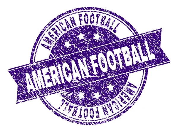 Grunge texturierte Stempelmarke American Football — Stockvektor