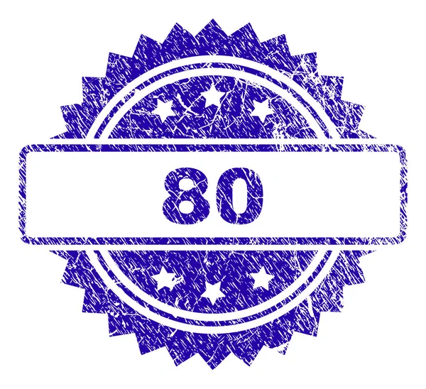 Sello de sello de 80 rayado — Vector de stock