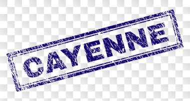 Çizik Cayenne dikdörtgen damgası