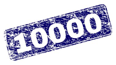 Yuvarlatılmış dikdörtgen damga çizilmiş 10000 çerçeveli