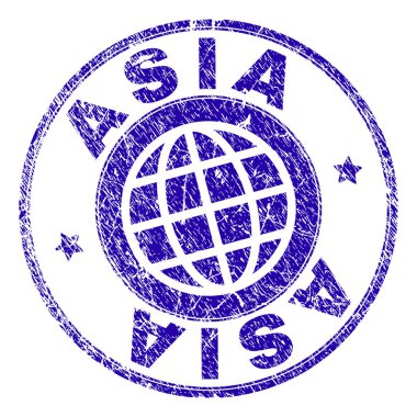 Dokulu Asya damga mühür çizik