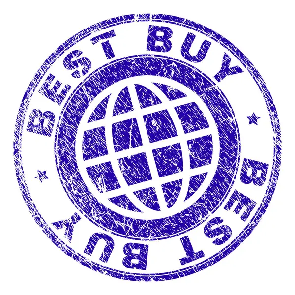 Grunge Texturé BEST BUY Stamp Seal — Image vectorielle