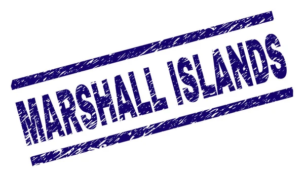 Marshall Adaları damga mühür grunge dokulu