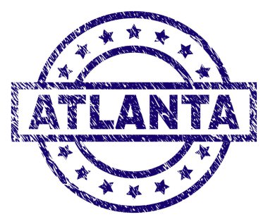 Dokulu Atlanta damga mühür çizik