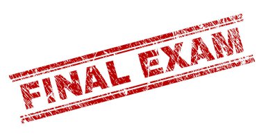 Dokulu Final sınavı damga mühür çizik