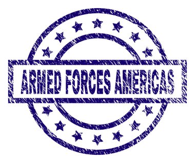 Grunge silahlı kuvvetler Amerika damga mühür dokulu