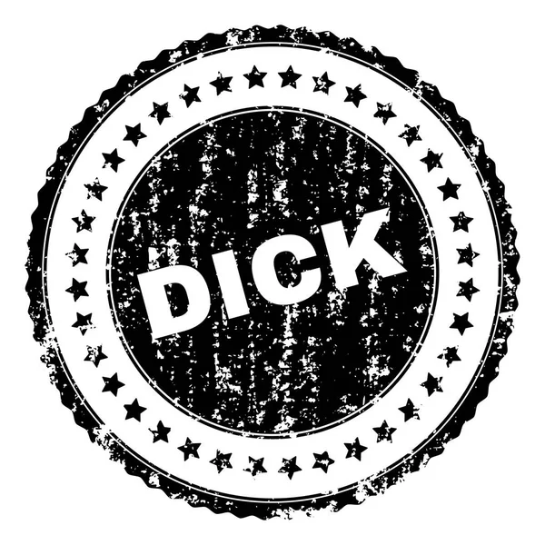 Grunge Textured DICK Stamp Seal — Stockvector