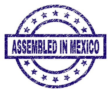 Meksika damga mühür içinde monte dokulu çizik