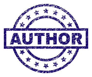 Grunge yazar damga mühür dokulu