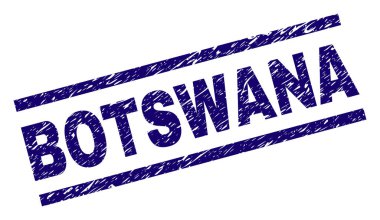 Grunge Botsvana damga mühür dokulu