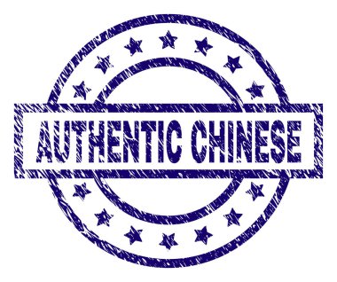 Otantik Çin damga mühür grunge dokulu