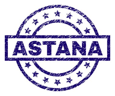 Grunge Astana damga mühür dokulu