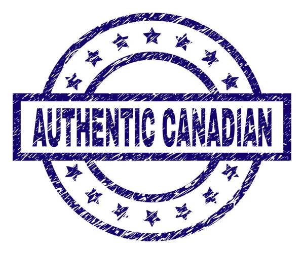 Grunge otantik Kanada damga mühür dokulu