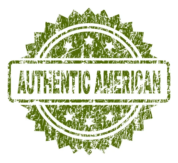 Dokulu otantik Amerikan damga mühür çizik