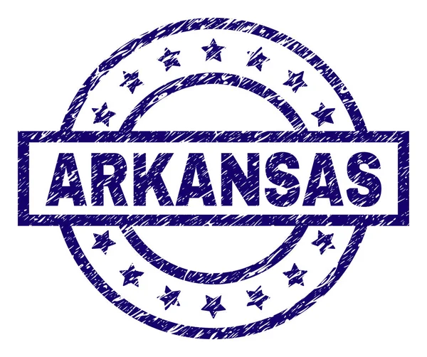 Grunge texturált Arkansas pecsétbélyeg — Stock Vector