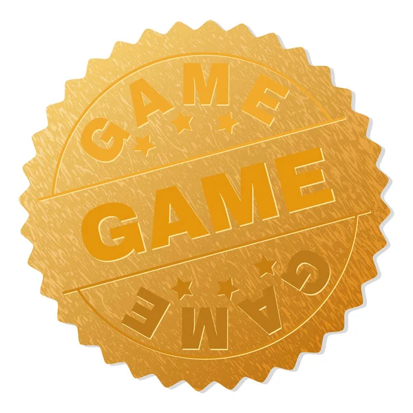 Gold GAME Award Stamp — Stock Vector