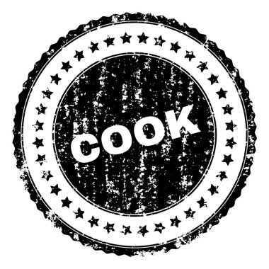 Grunge Cook damga mühür dokulu