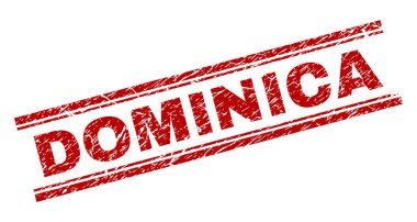 Grunge Dominika damga mühür dokulu