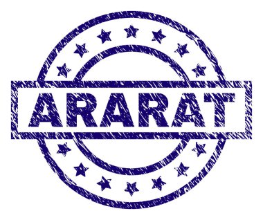 Grunge Ararat damga mühür dokulu