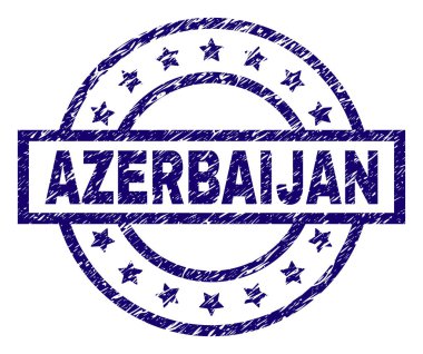 Dokulu Azerbaycan damga mühür çizik