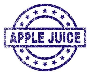 Dokulu elma suyu damga mühür çizik