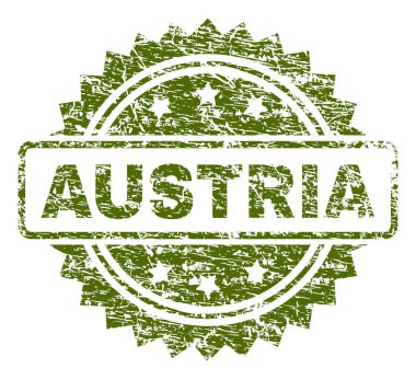 Grunge Avusturya damga mühür dokulu