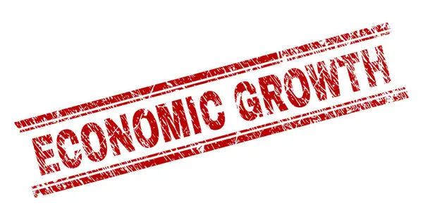 Scratched texturat ECONOMIC GROWTH timbru sigiliu — Vector de stoc