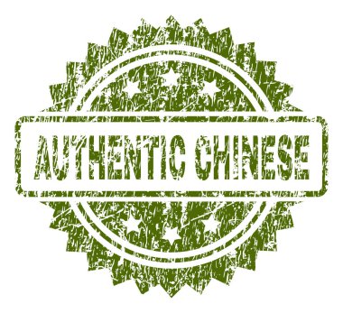 Otantik Çin damga mühür grunge dokulu