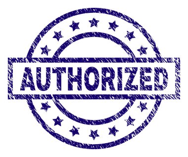 Dokulu yetkili damga mühür çizik